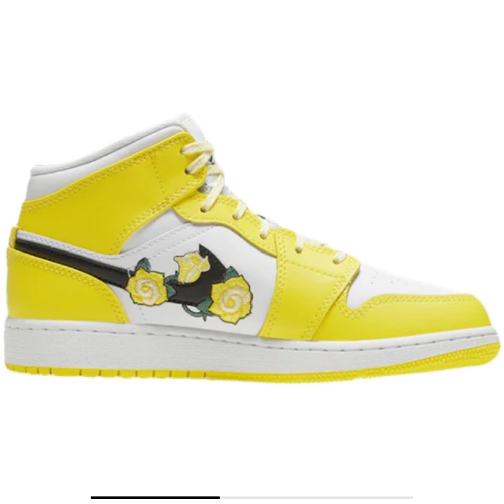Air Jordan 1 Mid SE Dynamic Yellow Floral AV5173-700 Size 13.5 C - Picture 13 of 13